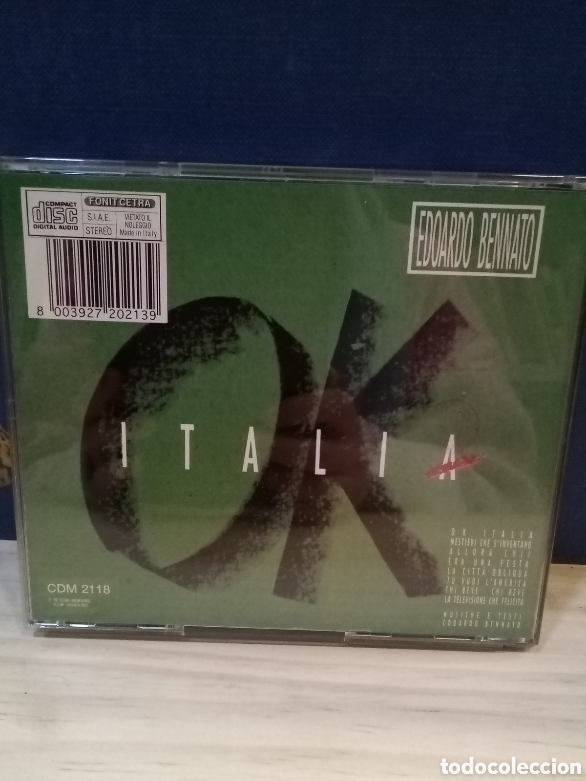 CDs de m&uacute;sica: CD OK Italia - Edoardo Bennato - Foto 2