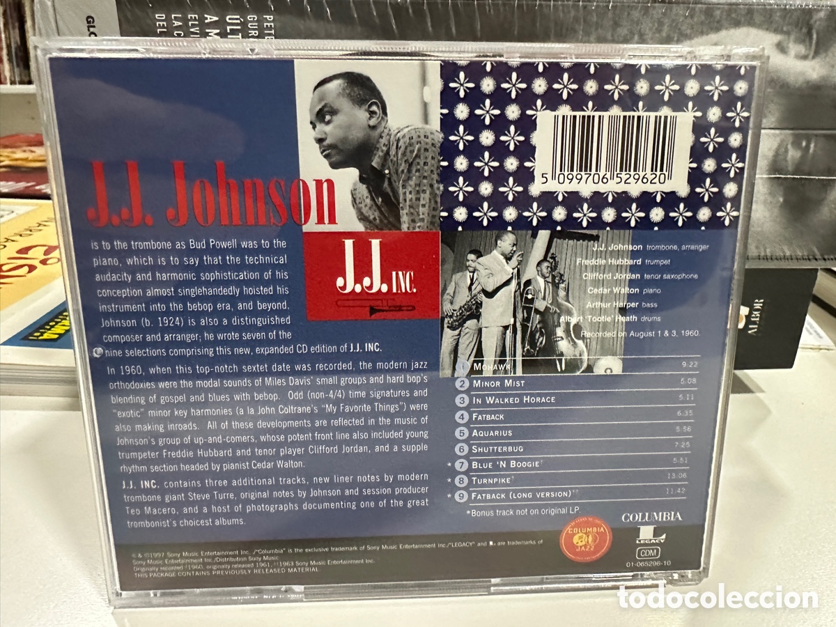 CDs de m&uacute;sica: J.J. Johnson Sextet - J.J. Inc. (CD) - Foto 2