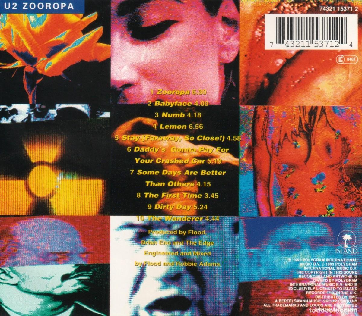 CDs de m&uacute;sica: �T3451 - U2. ZOOROPA. CD. - Foto 2