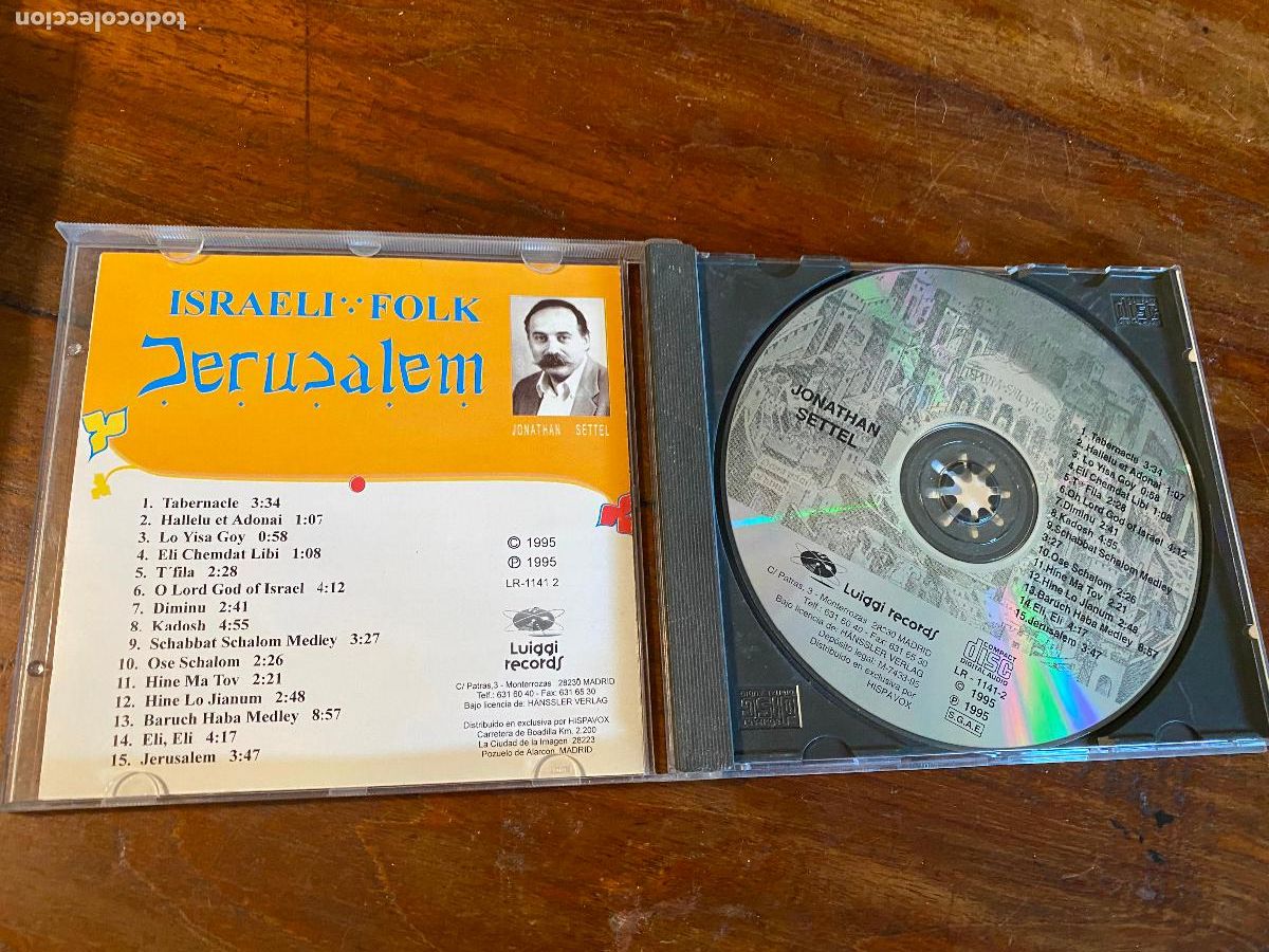 CDs de m&uacute;sica: JONATHAN SETTEL - israeli folk - JERUSALEM- CD - Foto 3