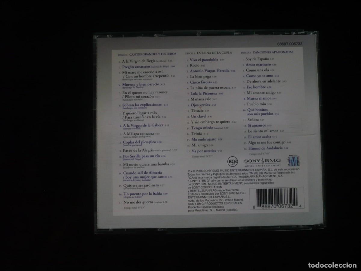 CDs de m&uacute;sica: rocio jurado - homenaje - con 3 cd como nuevos + librito - Foto 2