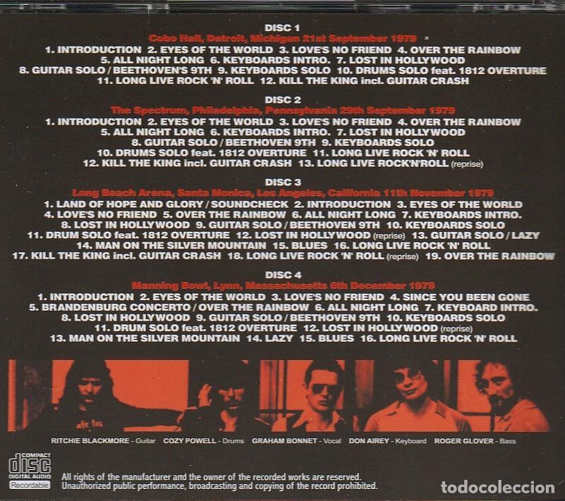 CDs de m&uacute;sica: 4 CDs - RAINBOW - Live Us Tour 1979 - Foto 2