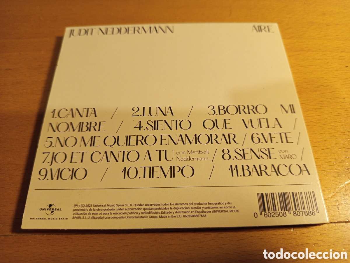 CDs de m&uacute;sica: JUDIT NEDDERMANN. AIRE (CD) - Foto 3