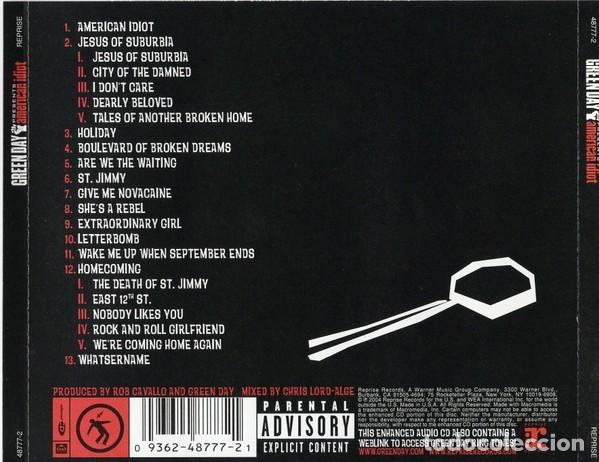 CDs de m&uacute;sica: GREEN DAY (American Idiot) - Foto 2