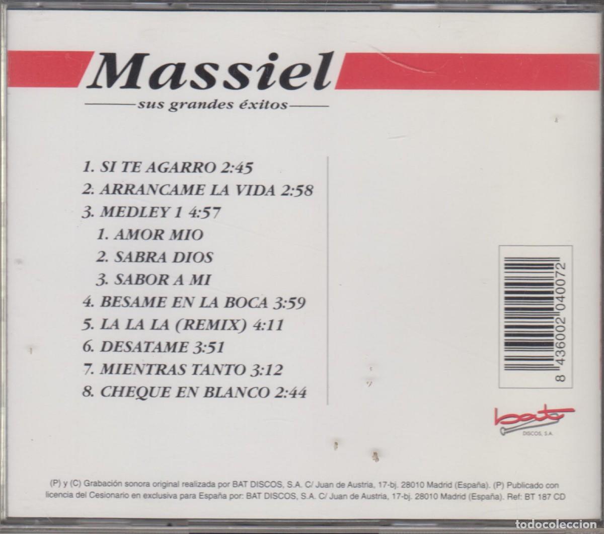 CDs de m&uacute;sica: Massiel cd Sus grandes &eacute;xitos 1998 - Foto 2