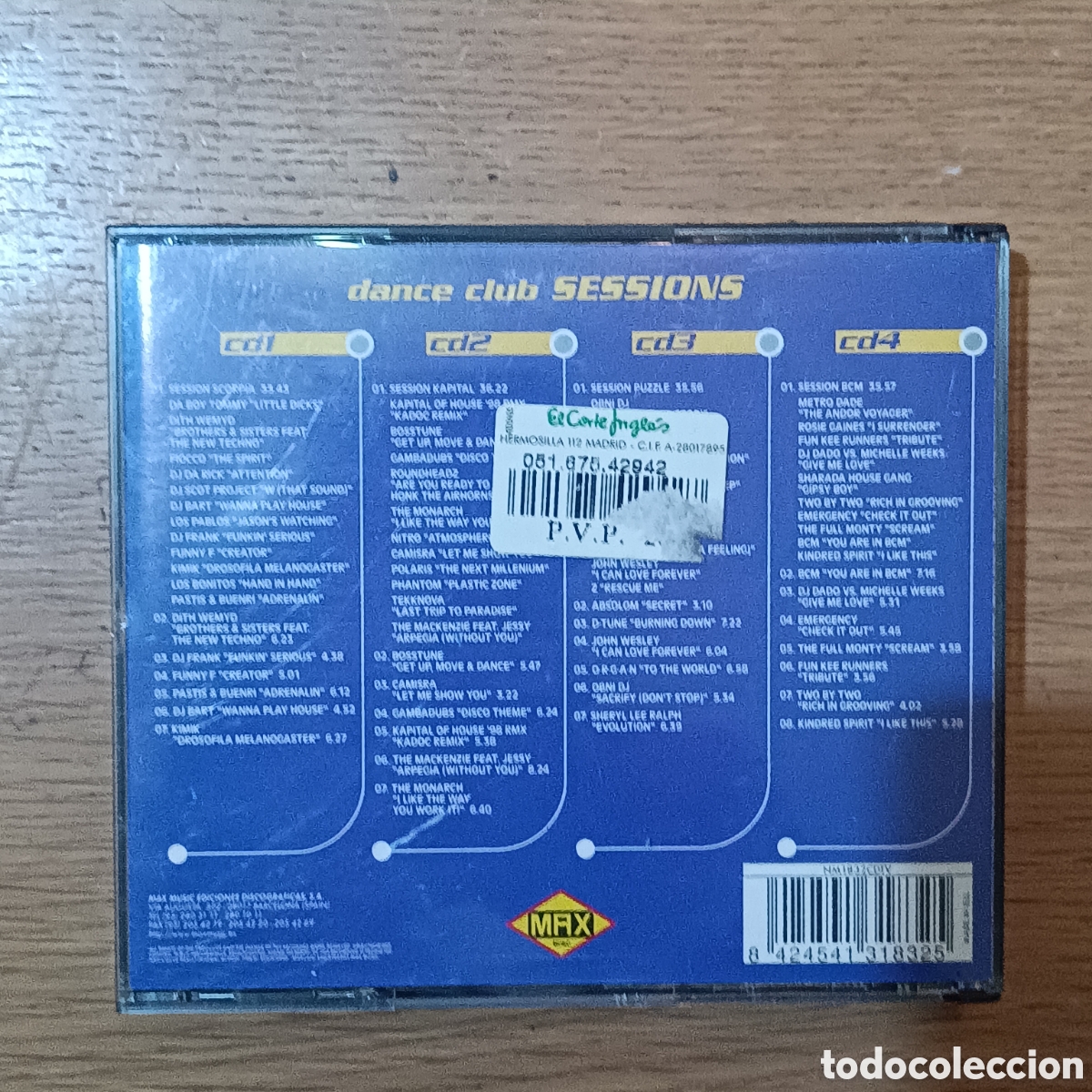 CDs de m&uacute;sica: Dance Club Sessions 4 CDs - Foto 2