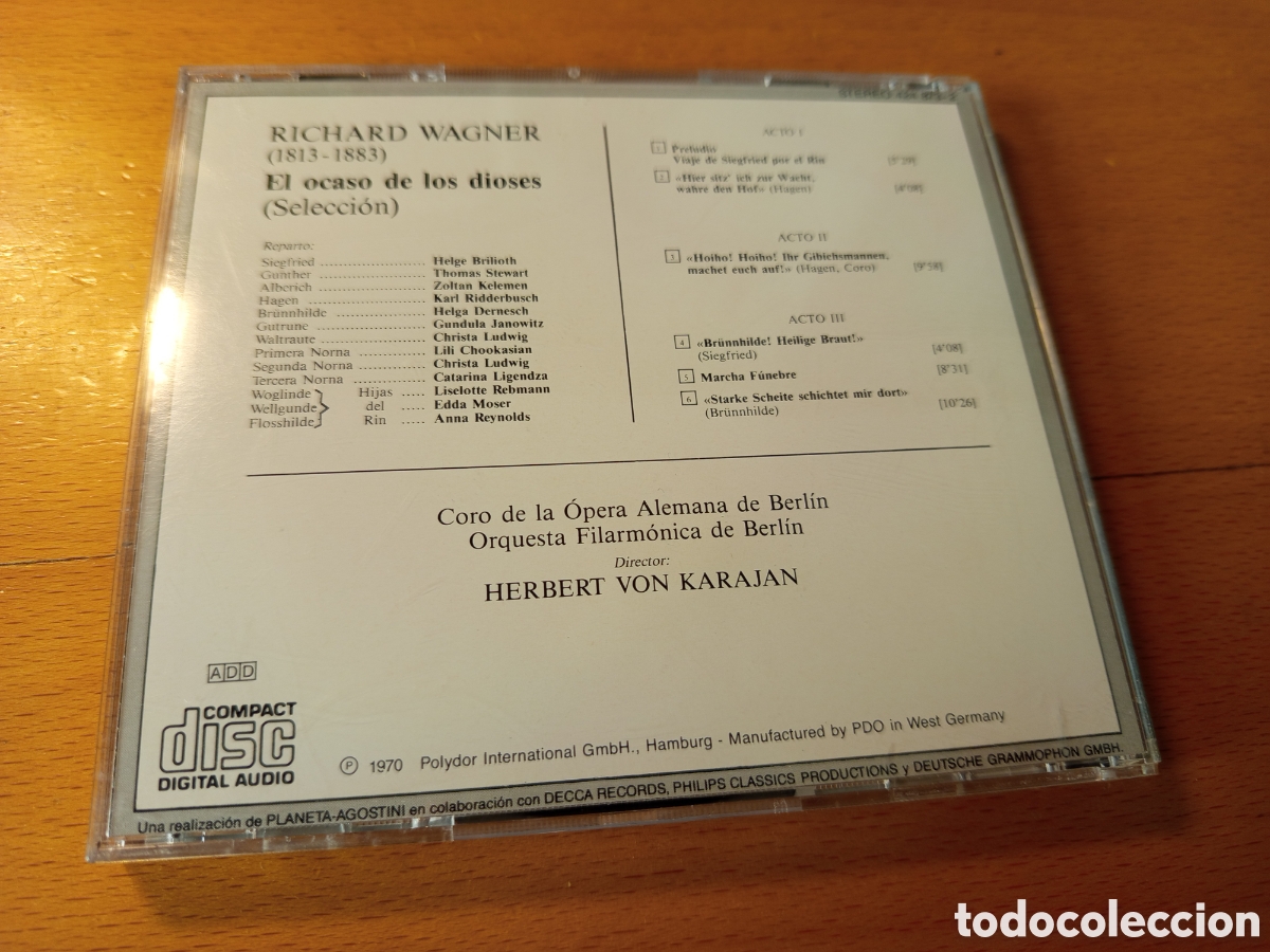 CDs de m&uacute;sica: EL OCASO DE LOS DIOSES (RICHARD WAGNER) CD - Foto 3