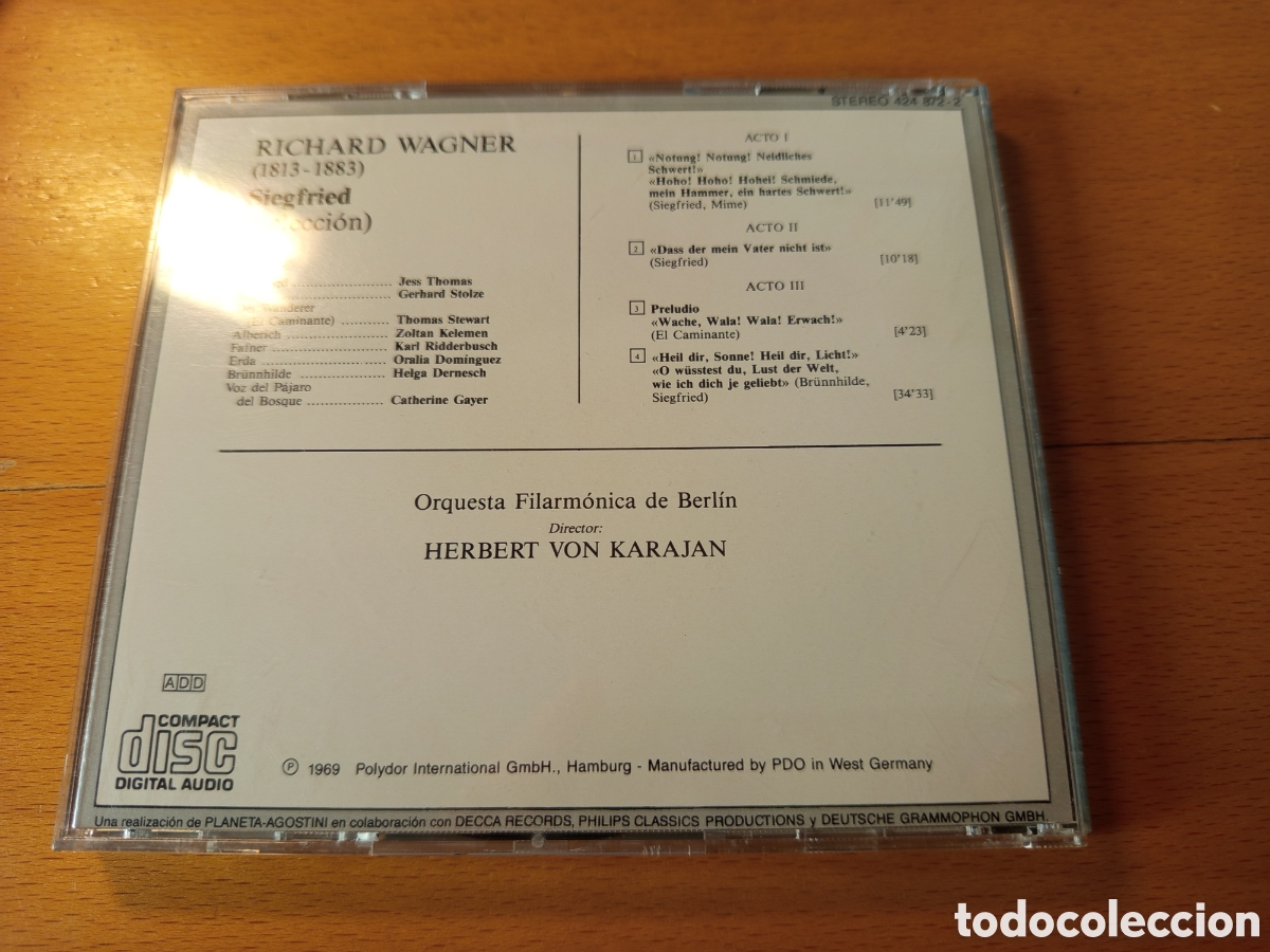 CDs de m&uacute;sica: SIEGFRIED (RICHARD WAGNER) CD - Foto 3