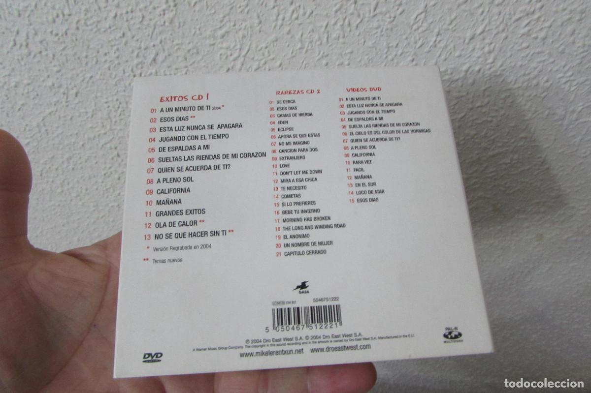 CDs de m&uacute;sica: Mikel Erentxun - &Eacute;xitos - Doble CD con rarezas+DVD + libreto - Foto 2