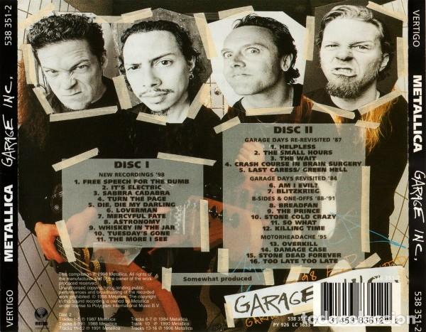 CDs de m&uacute;sica: METALLICA (Garage Inc) 2CD COMPILATION - Foto 2