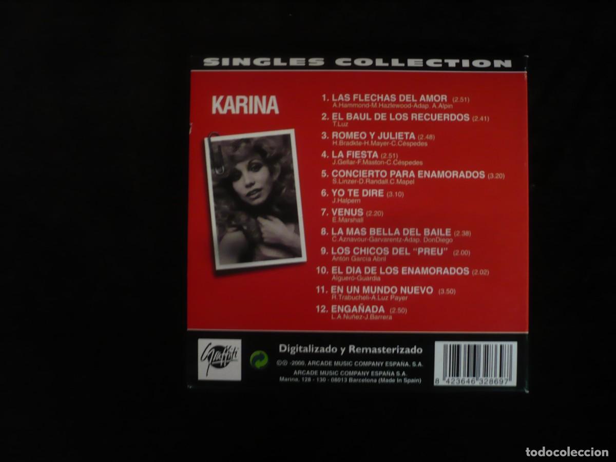 CDs de m&uacute;sica: karina - singles collection - cd como nuevo - Foto 2