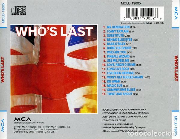 CDs de m&uacute;sica: The Who - Whos Last - Foto 2