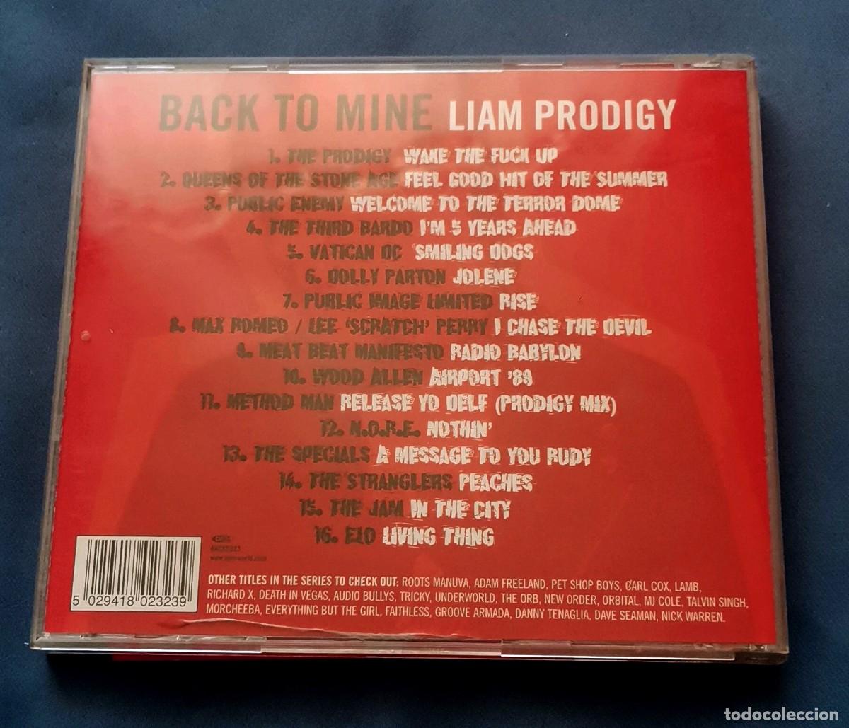 CDs de m&uacute;sica: Liam Prodigy &lrm;&ndash; Back To Mine cd UK 2006 Liam Howlett - Foto 2