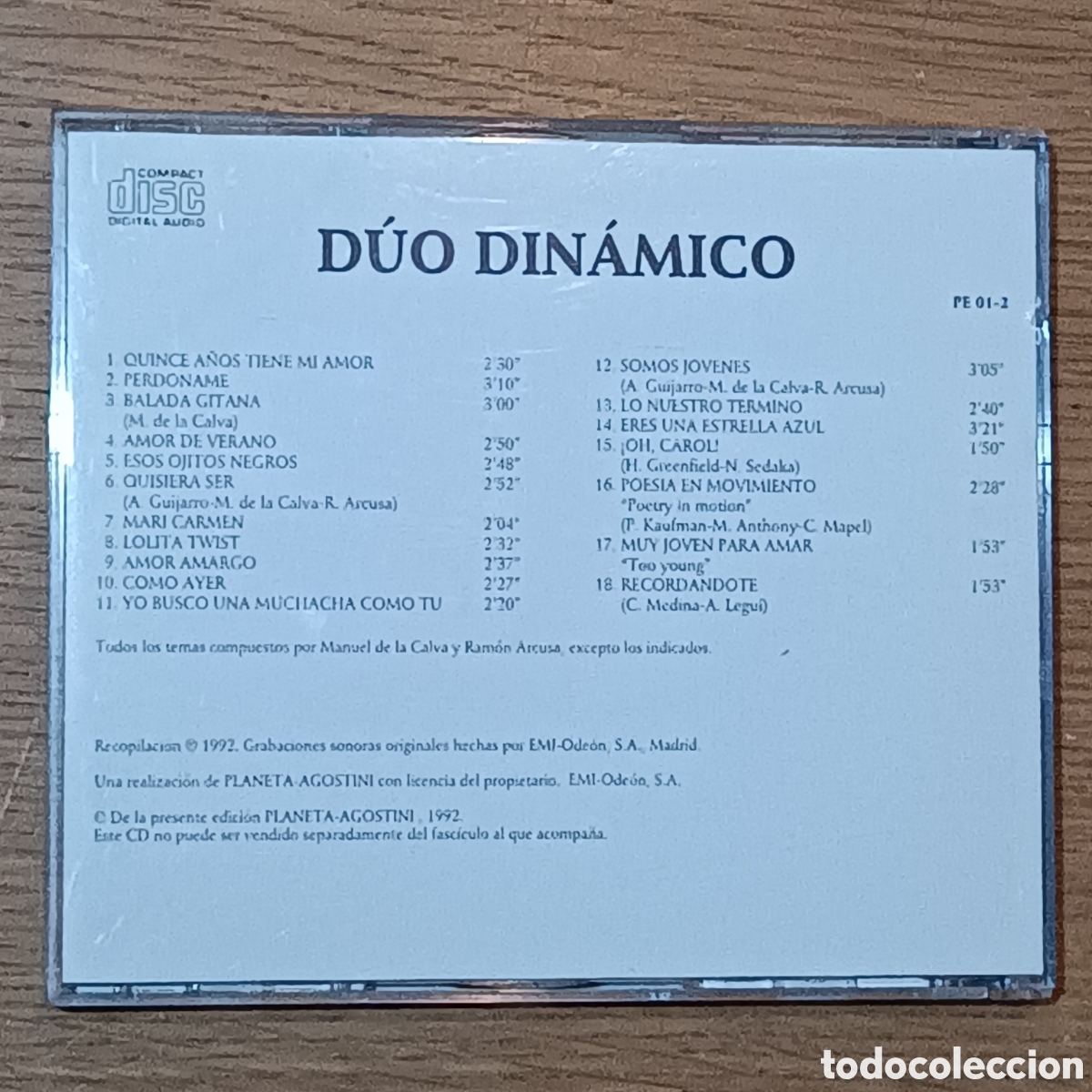 CDs de m&uacute;sica: Duo Din&aacute;mico CD (1992) - Foto 2