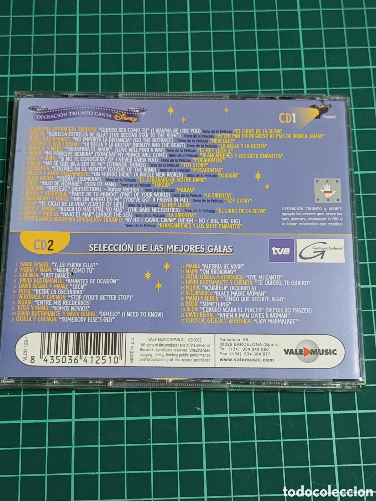 CDs de m&uacute;sica: Operaci&oacute;n triunfo Disney 2cds - Foto 2