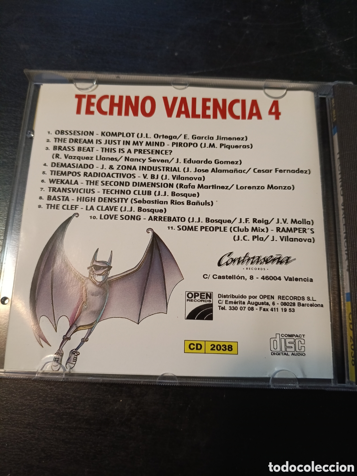 CDs de m&uacute;sica: Techno Valencia 4. Cd single compilation 1994 Espa&ntilde;a - Foto 3