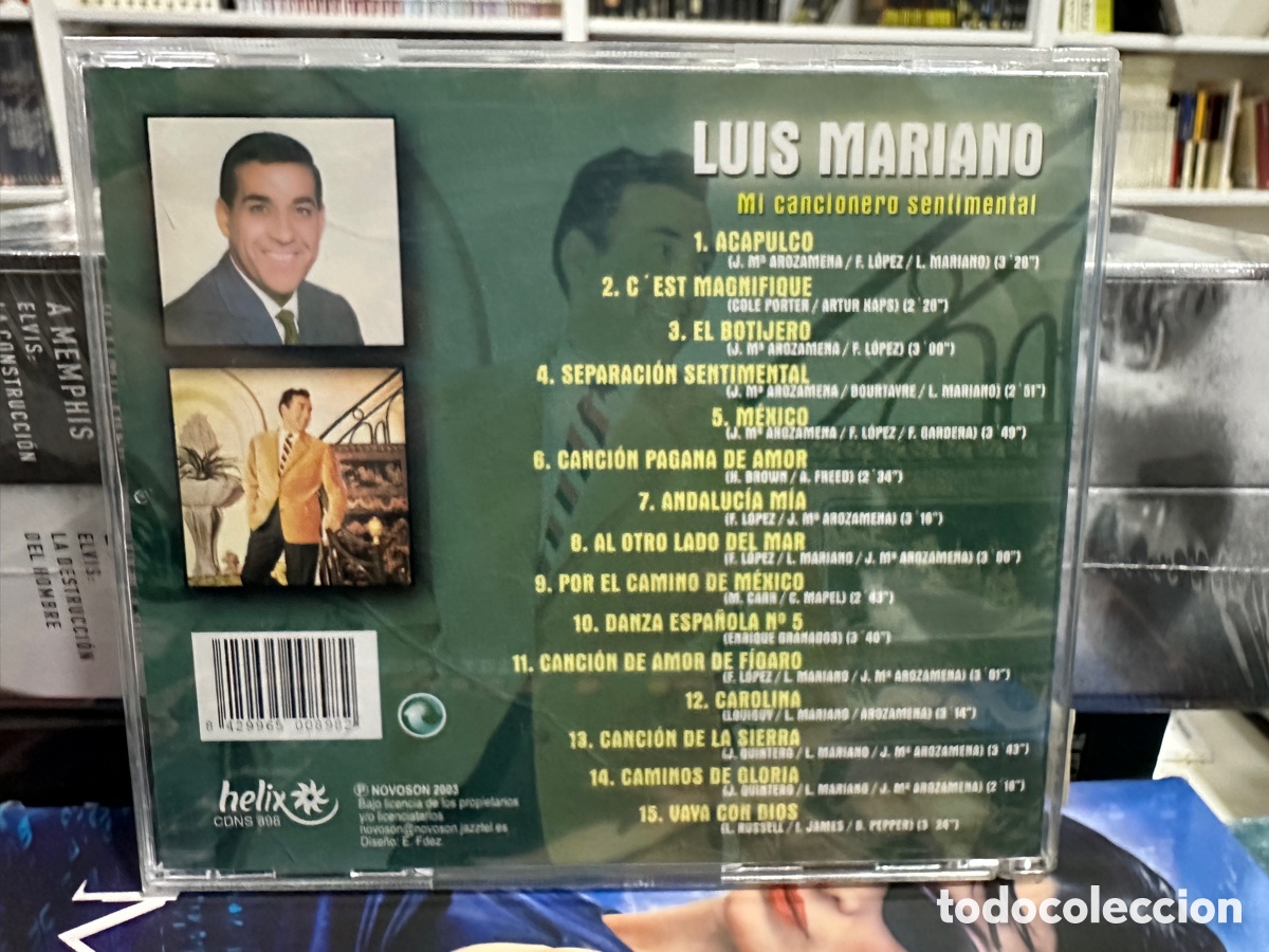 CDs de m&uacute;sica: Luis Mariano - Mi Cancionero Sentimental (CD) - Foto 2