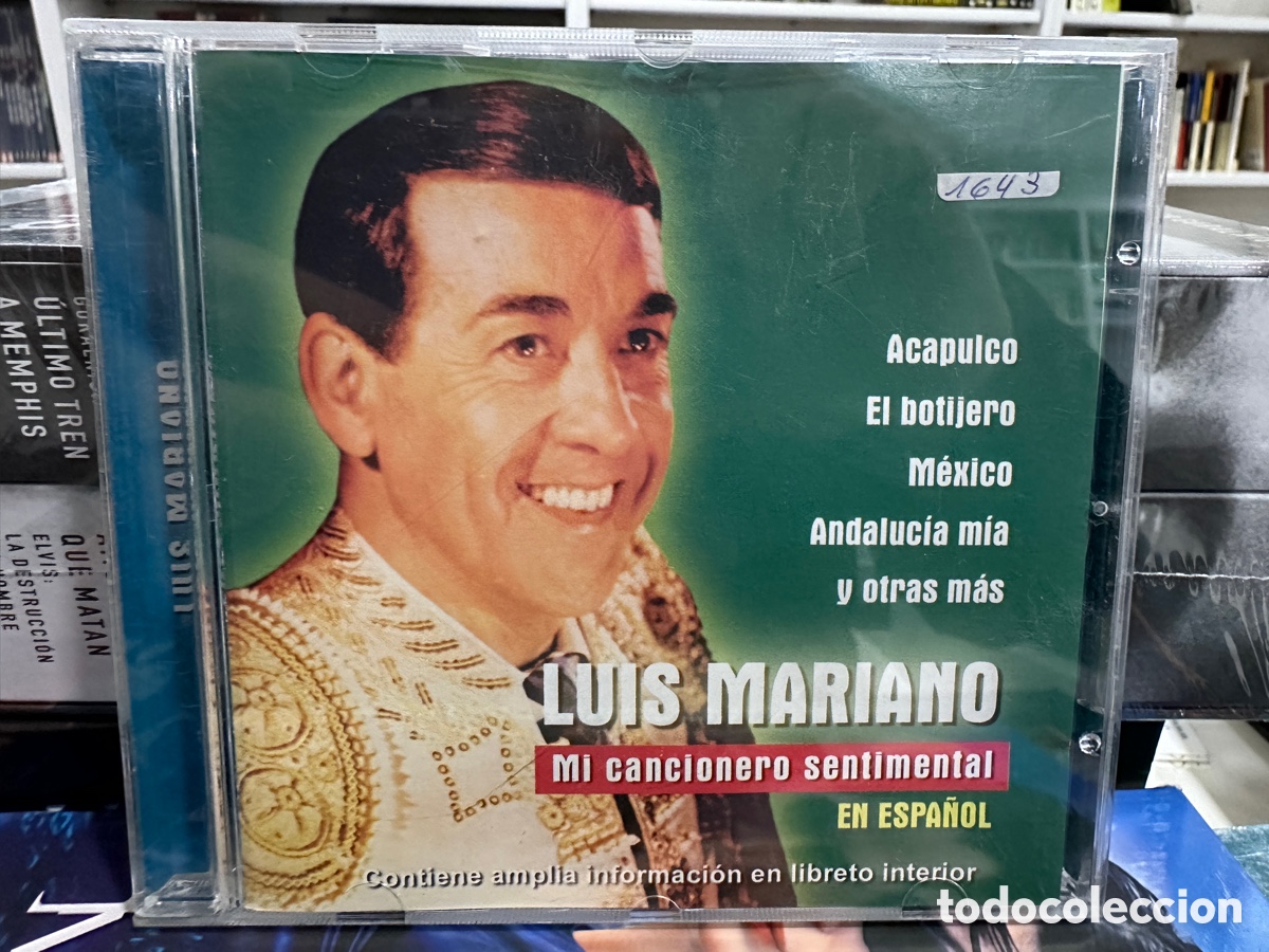 CDs de m&uacute;sica: Luis Mariano - Mi Cancionero Sentimental (CD) - Foto 1