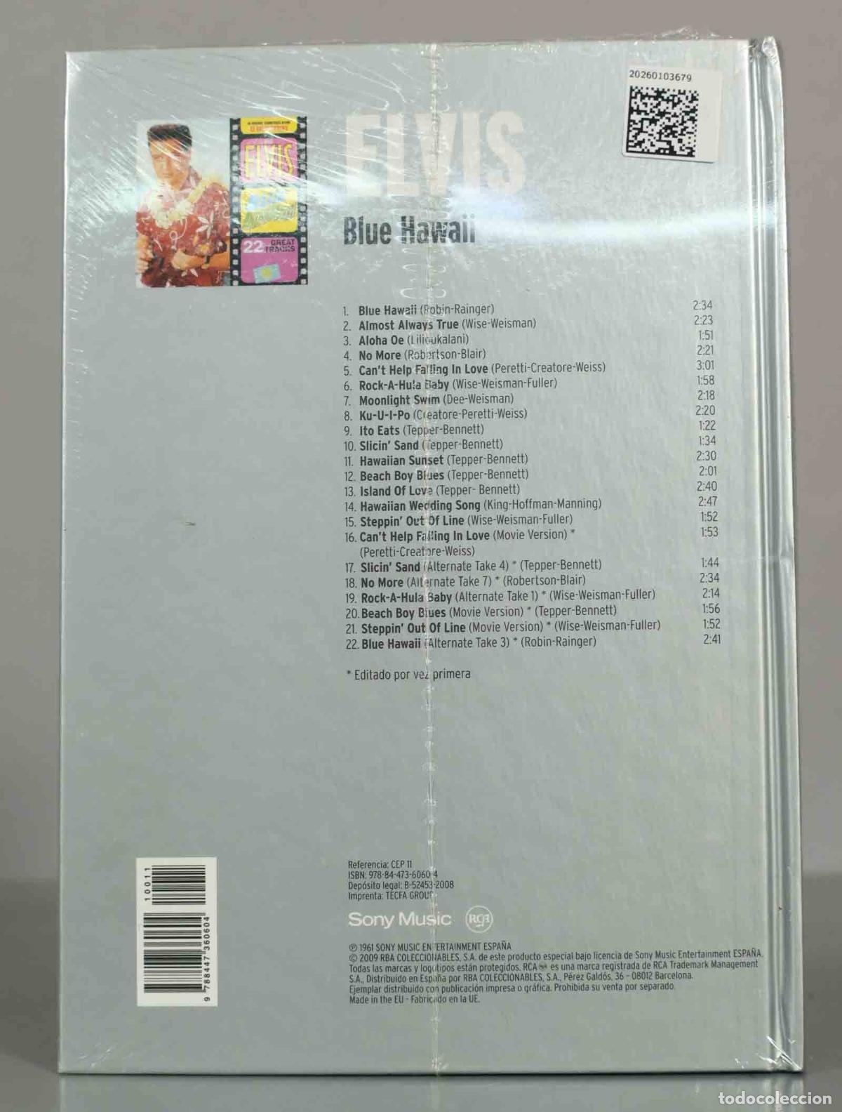 CDs de m&uacute;sica: CD. ELVIS - BLUE HAWAII. PRECINTADO - Foto 2