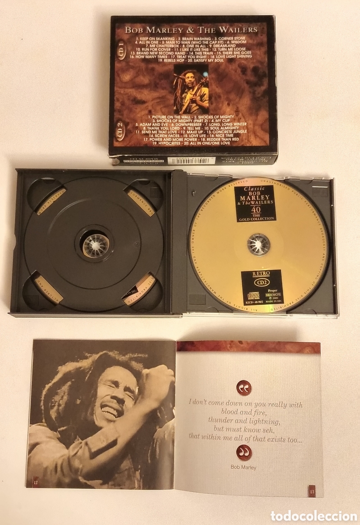 CDs de m&uacute;sica: BOB MARLEY & THE WAILERS 2 CD CLASSICS - Foto 6