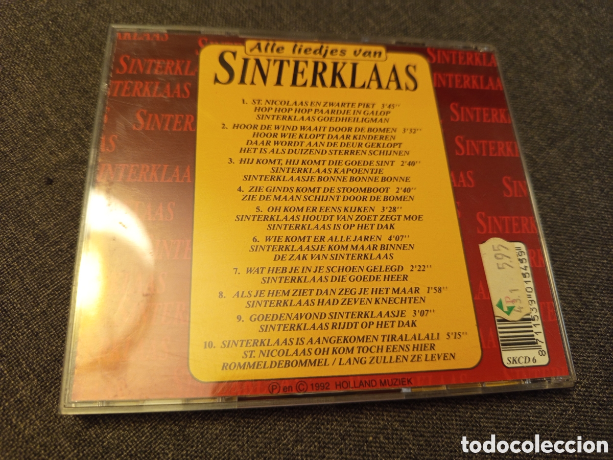 CDs de m&uacute;sica: ALLE LIEDJES VAN SINTERKLAAS (CD) - Foto 3