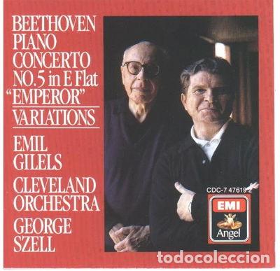 CDs de M&uacute;sica: Beethoven: Piano Concerto No. 5 in E Flat / Emperor Variations- 0077774761925