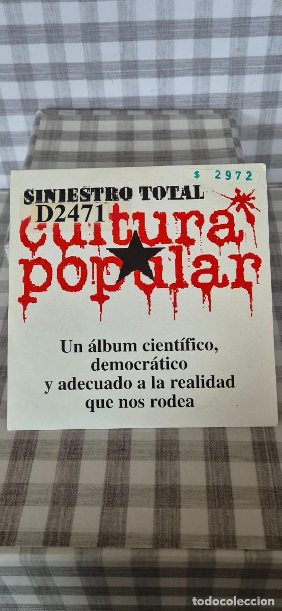 CDs de m&uacute;sica: CD PROMO - SINIESTRO TOTAL - Foto 1