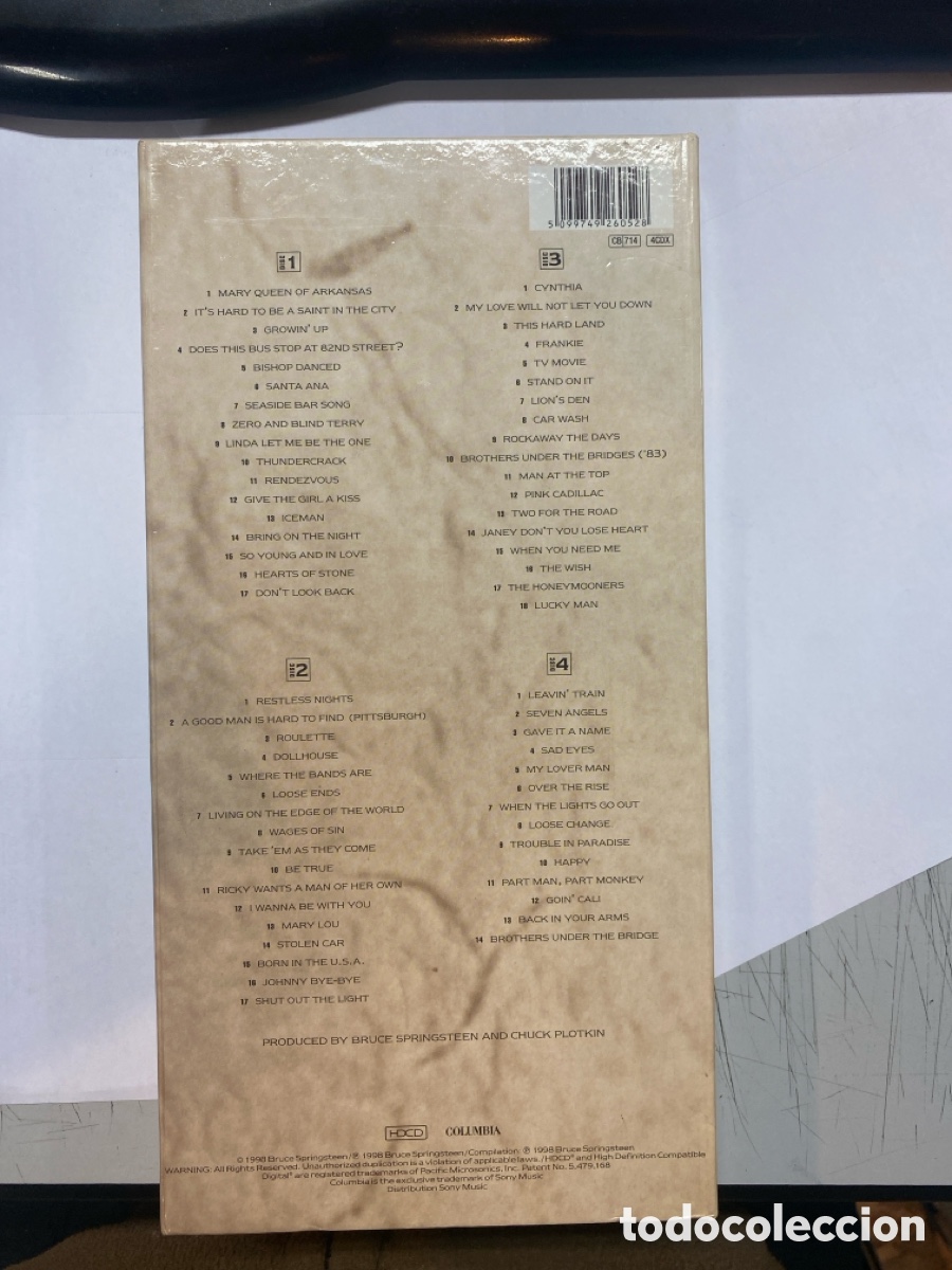 CDs de m&uacute;sica: BRUCE SPRINGSTEEN - TRACKS CAJA CON 4 CD + LIBRO - Foto 3
