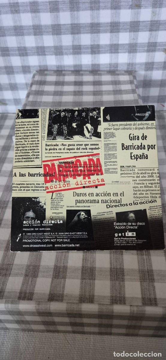 CDs de m&uacute;sica: CD PROMO - BARRICADA - ACCION DIRECTA - Foto 2