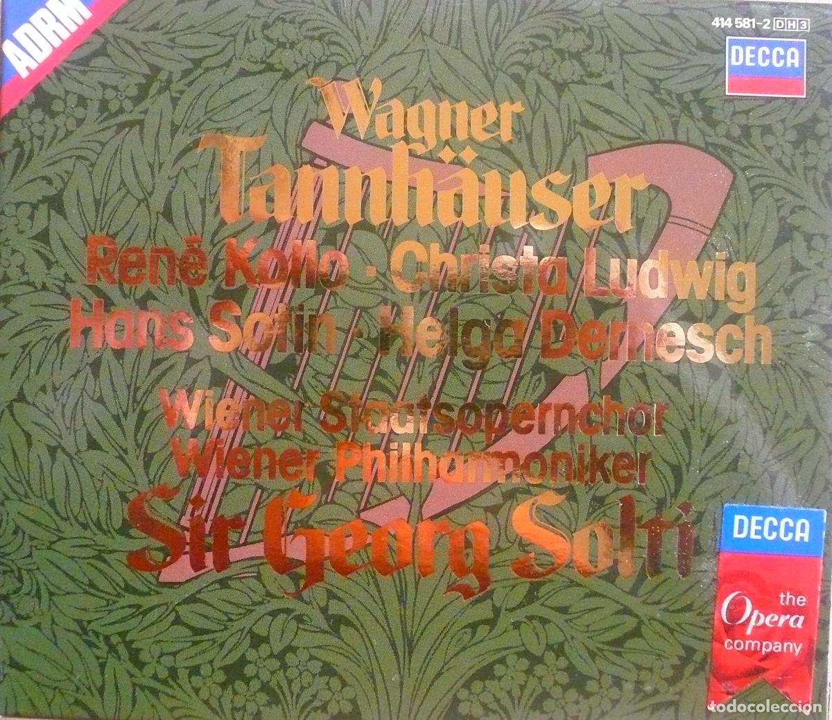 CDs de m&uacute;sica: WAGNER / TANHAUSER / DIR: SIR GEORG SOLTI - Foto 1