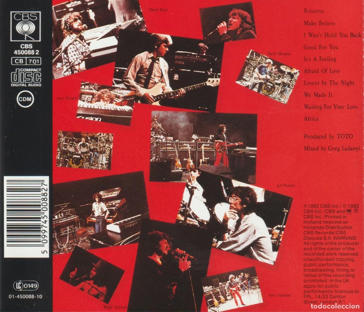 CDs de m&uacute;sica: �T3491 - TOTO. IV. CD. - Foto 2