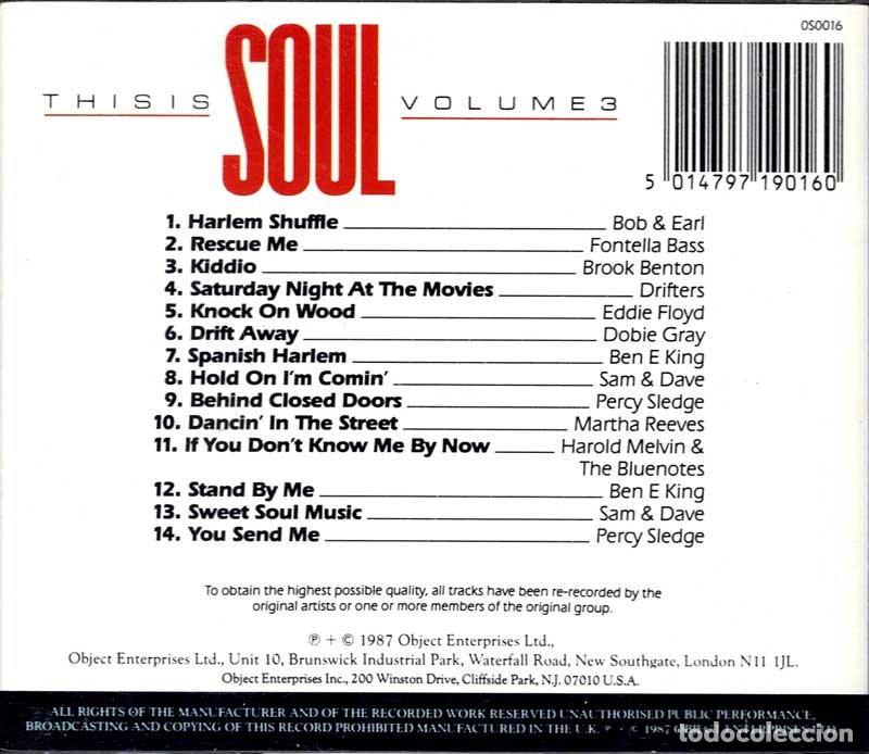 CDs de m&uacute;sica: Various - This Is Soul Volume 3. CD - Foto 2