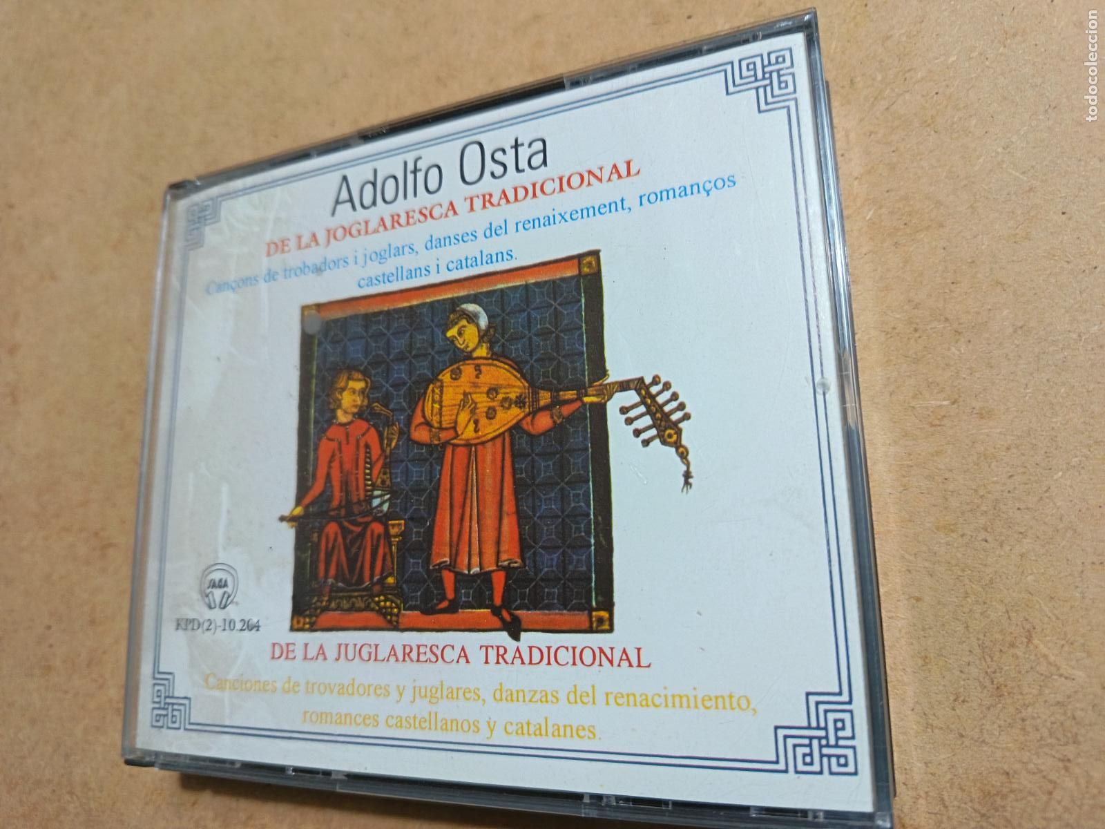CDs de m&uacute;sica: ADOLFO OSTA. DE LA JOGLARESCA TRADICIONAL. 2 CDS. - Foto 1