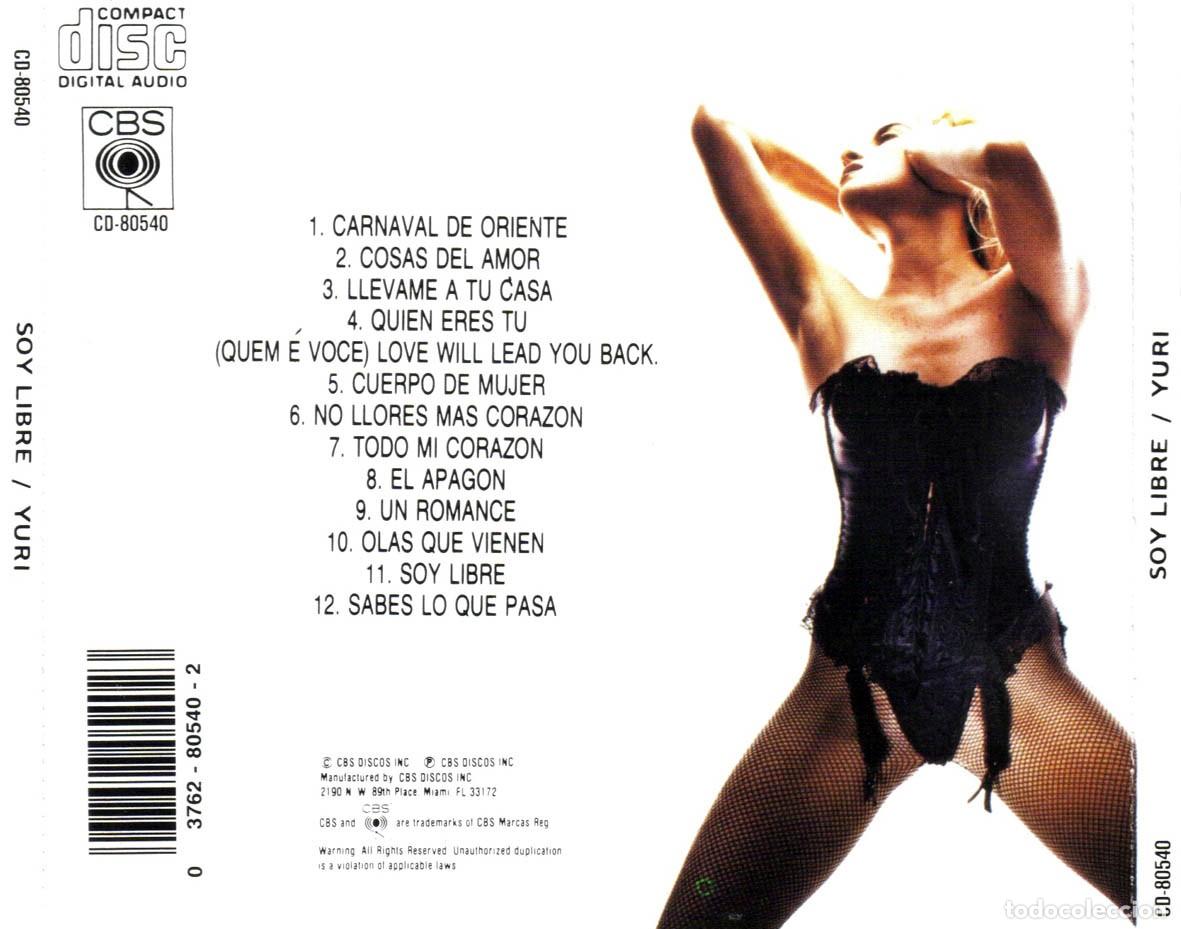 CDs de m&uacute;sica: YURI - Soy Libre (1990) - Foto 2