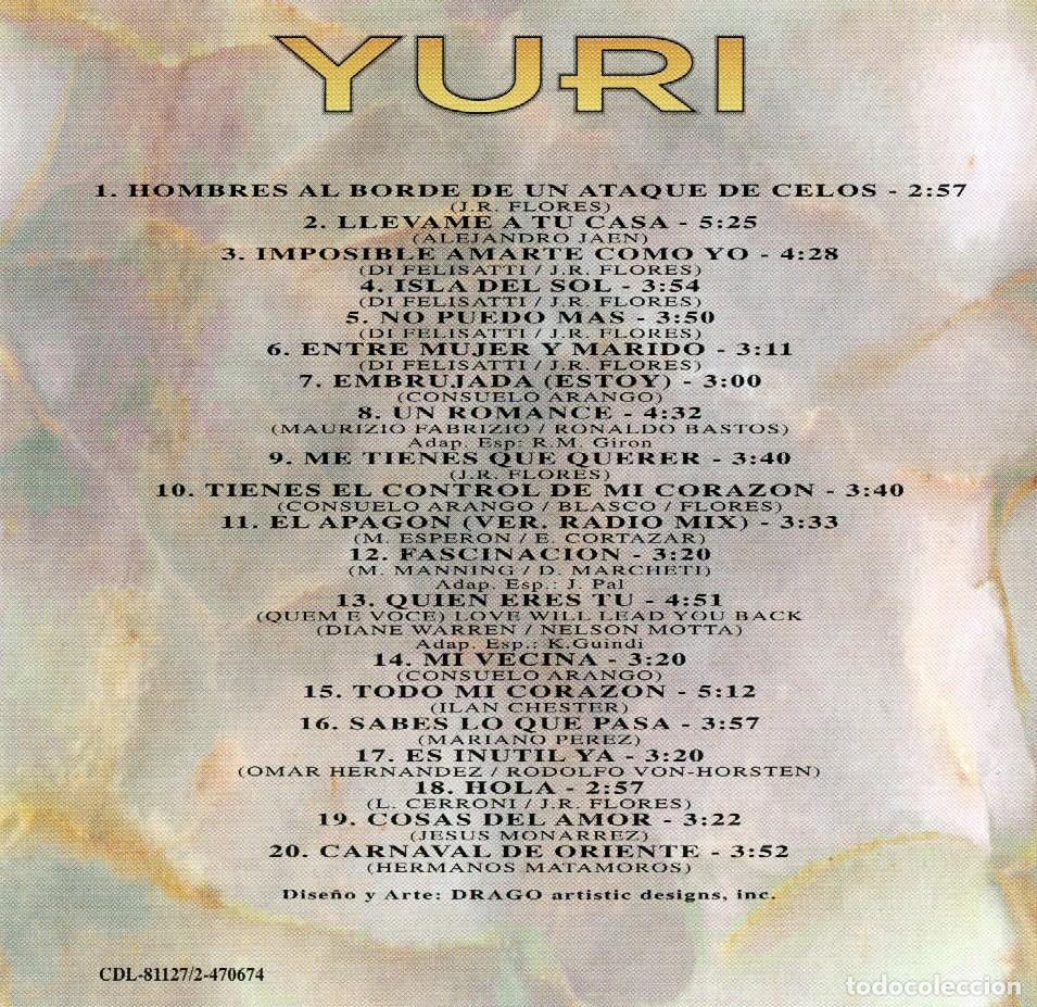 CDs de m&uacute;sica: YURI - 20 de Colecci&oacute;n (1993) - Foto 3