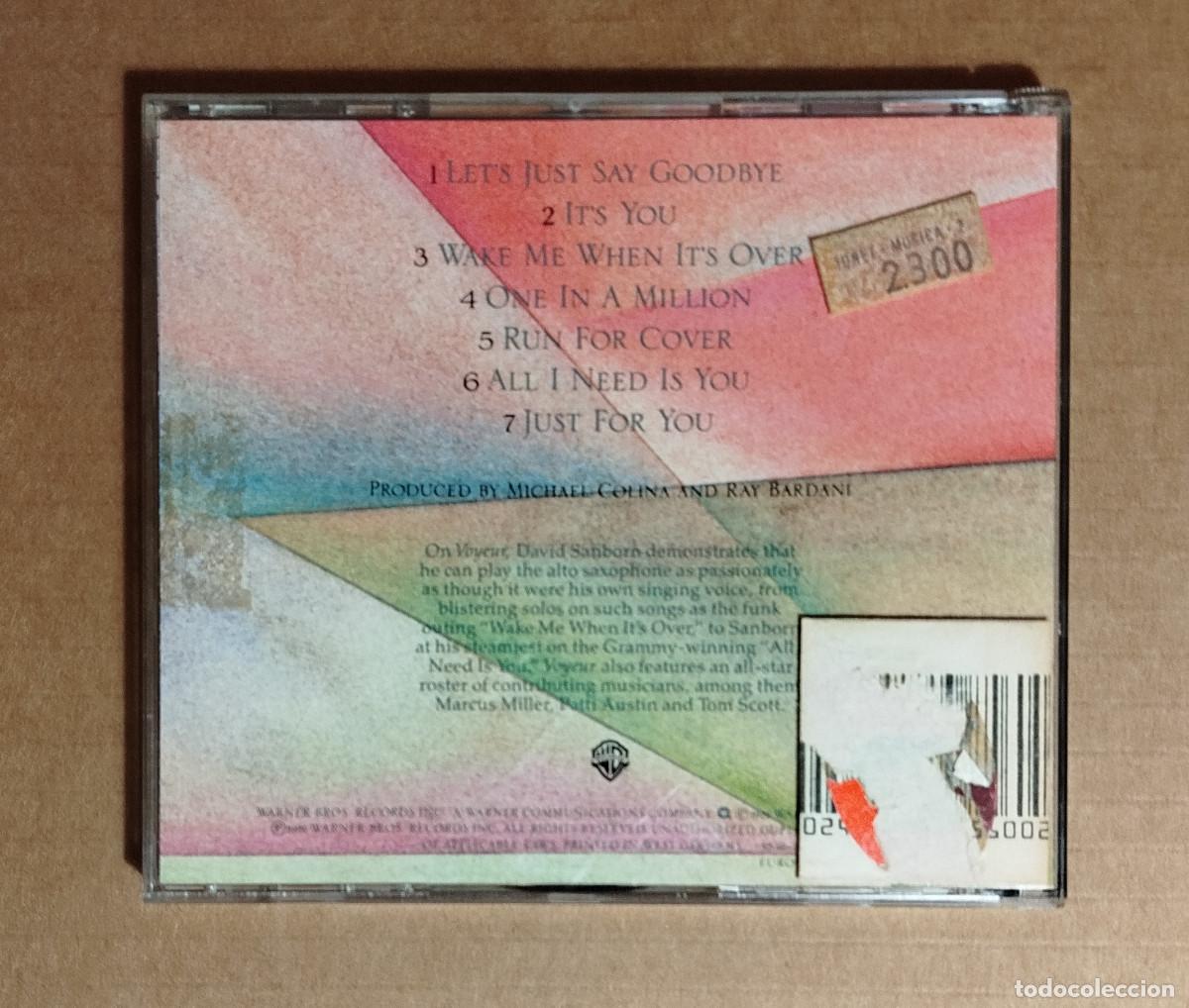 CDs de m&uacute;sica: DAVID SANBORN - VOYEUR - 1981 - Foto 3