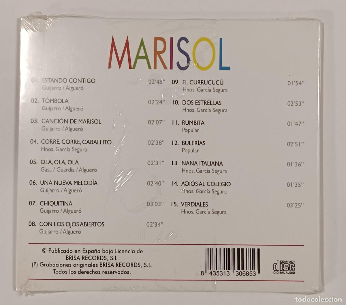 CDs de m&uacute;sica: CD COMPACT DISC PRECINTADO FORMATO CARTON MARISOL - Foto 2