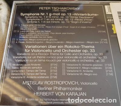 CDs de M&uacute;sica: Tchaikovsky: Symphony No. 1; Rococo Variations- 0028943160629