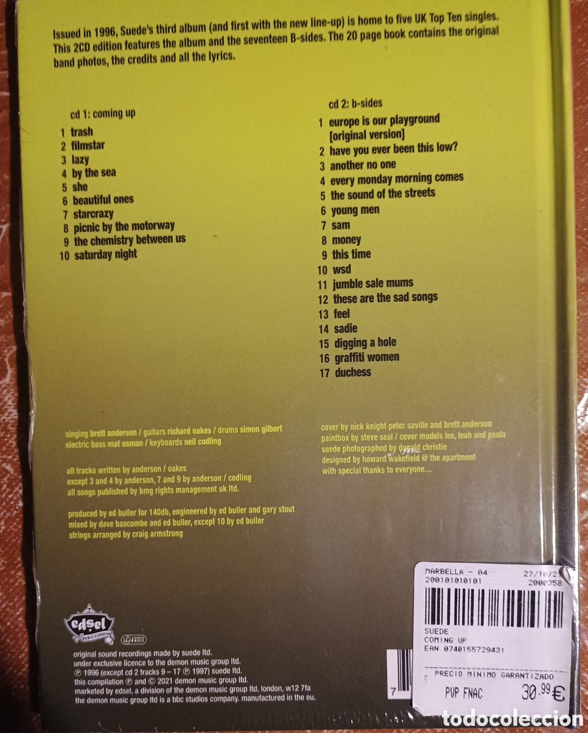CDs de m&uacute;sica: Suede coming Up 25aniv. 2 cds - Foto 2