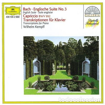 CDs de M&uacute;sica: Bach: English Suite No. 3; Capriccio BWV 922 / Transcriptions for Piano- 0028943910828