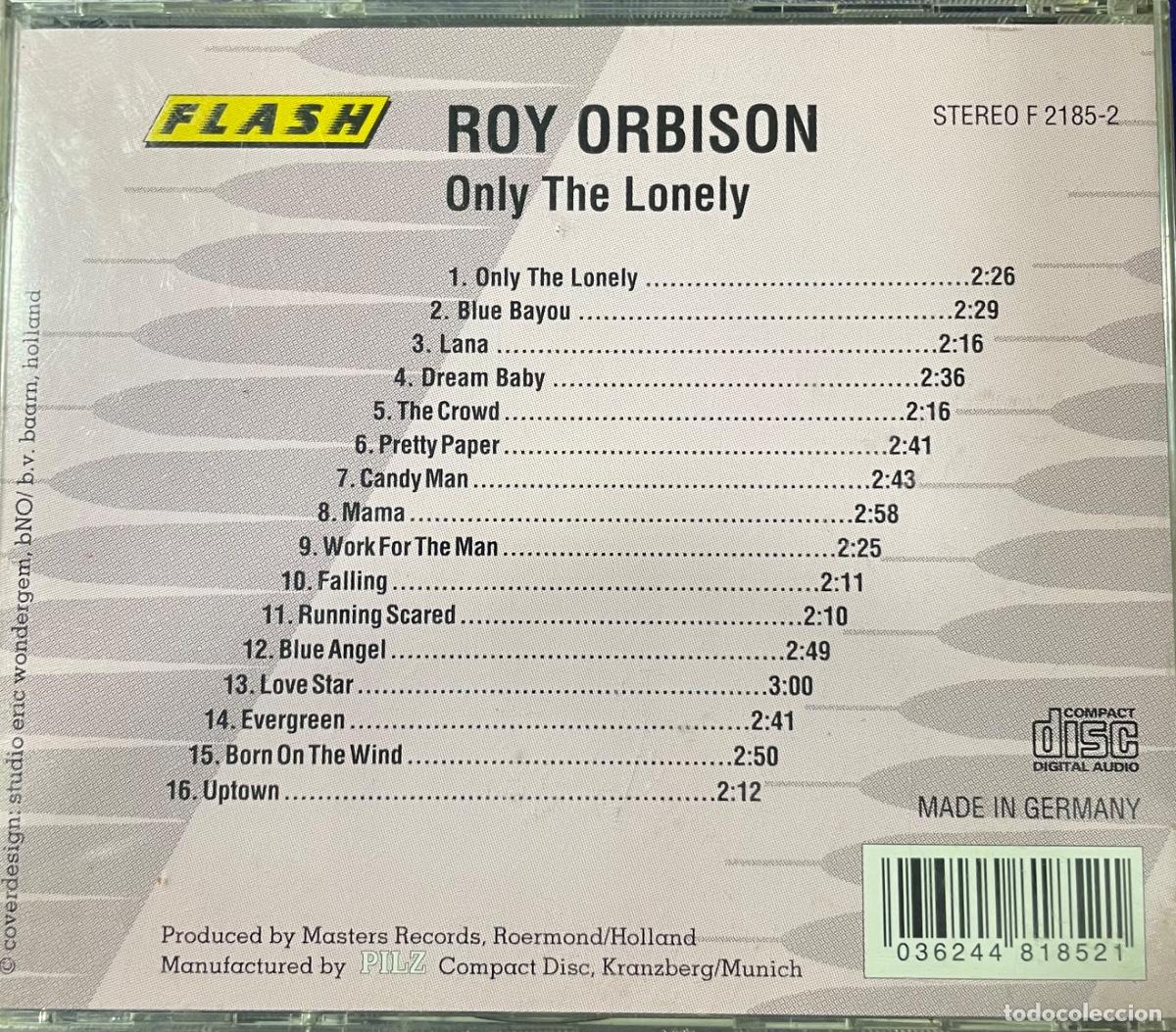 CDs de m&uacute;sica: Roy Orbison Only the lonely(CD UK) - Foto 2
