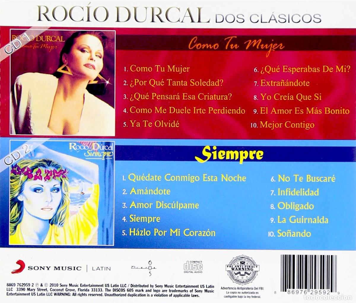 CDs de m&uacute;sica: ROC&Iacute;O DURCAL - Dos Cl&aacute;sicos (2010) 2 CD - Foto 2