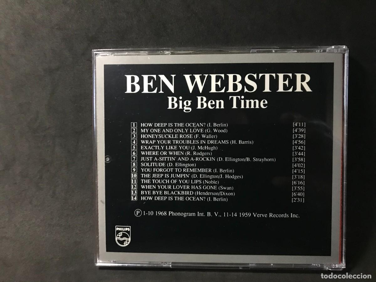CDs de m&uacute;sica: Ben Webster &lrm;&ndash; Big Ben Time! - CD - Philips - Foto 2
