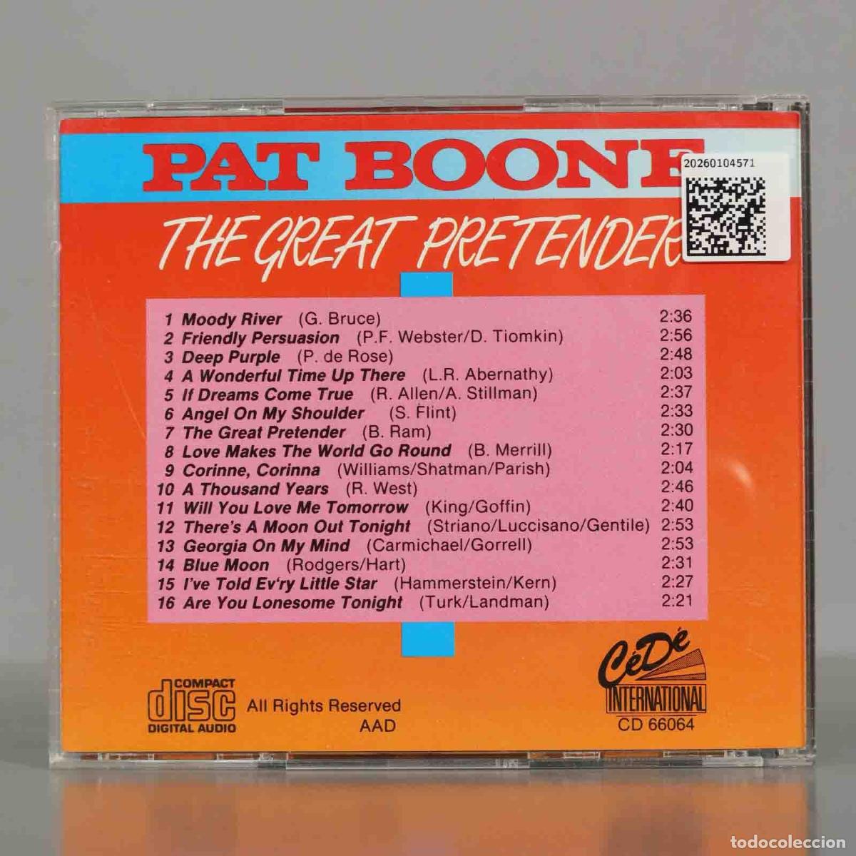 CDs de m&uacute;sica: CD. Pat Boone &ndash; The Great Pretender. - Foto 2