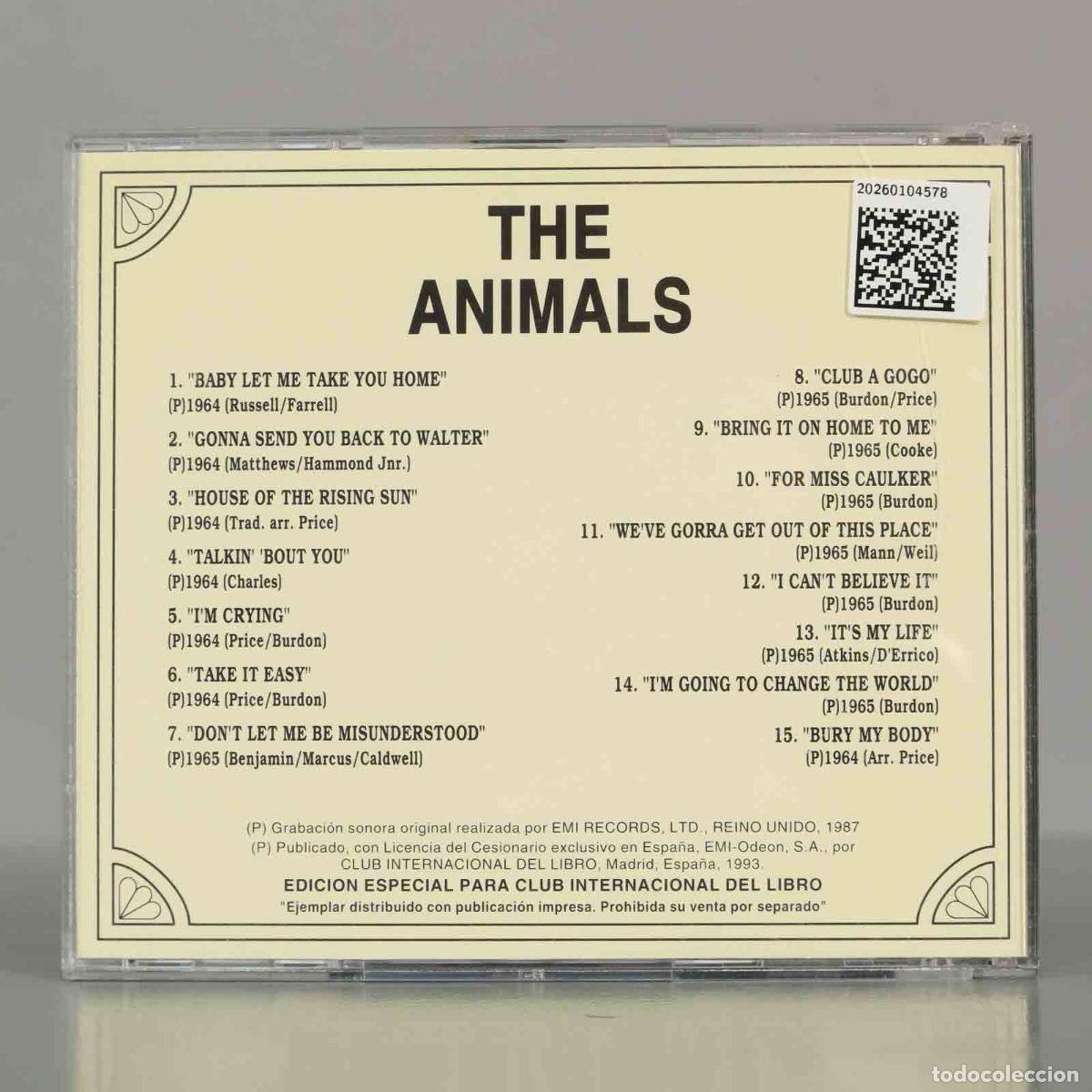 CDs de m&uacute;sica: CD. LOS 60 DE LOS 60. THE ANIMALS. - Foto 2