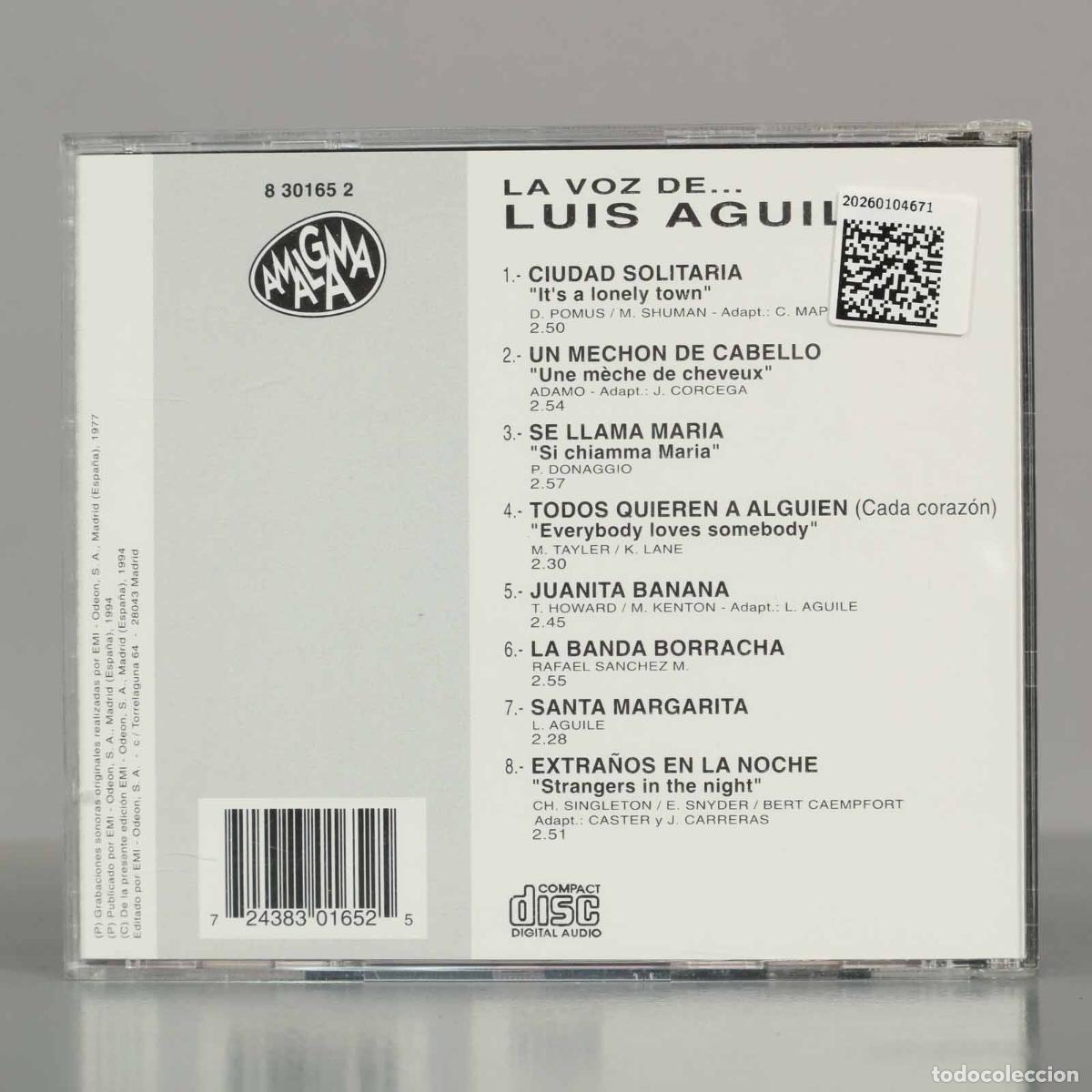 CDs de m&uacute;sica: CD. Luis Aguile &ndash; La Voz De... - Foto 2