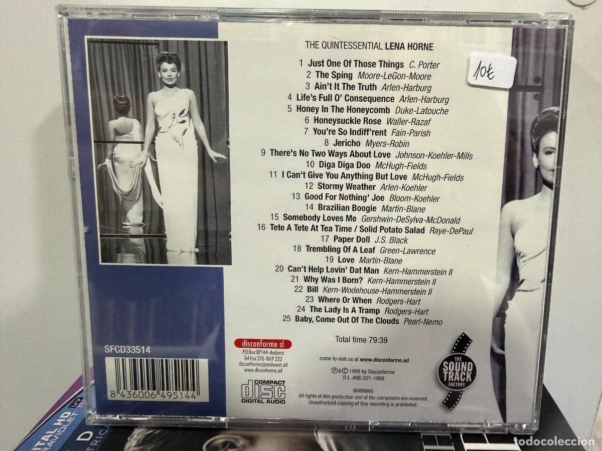 CDs de m&uacute;sica: Lena Horne - The Quintessential (CD) - Foto 2