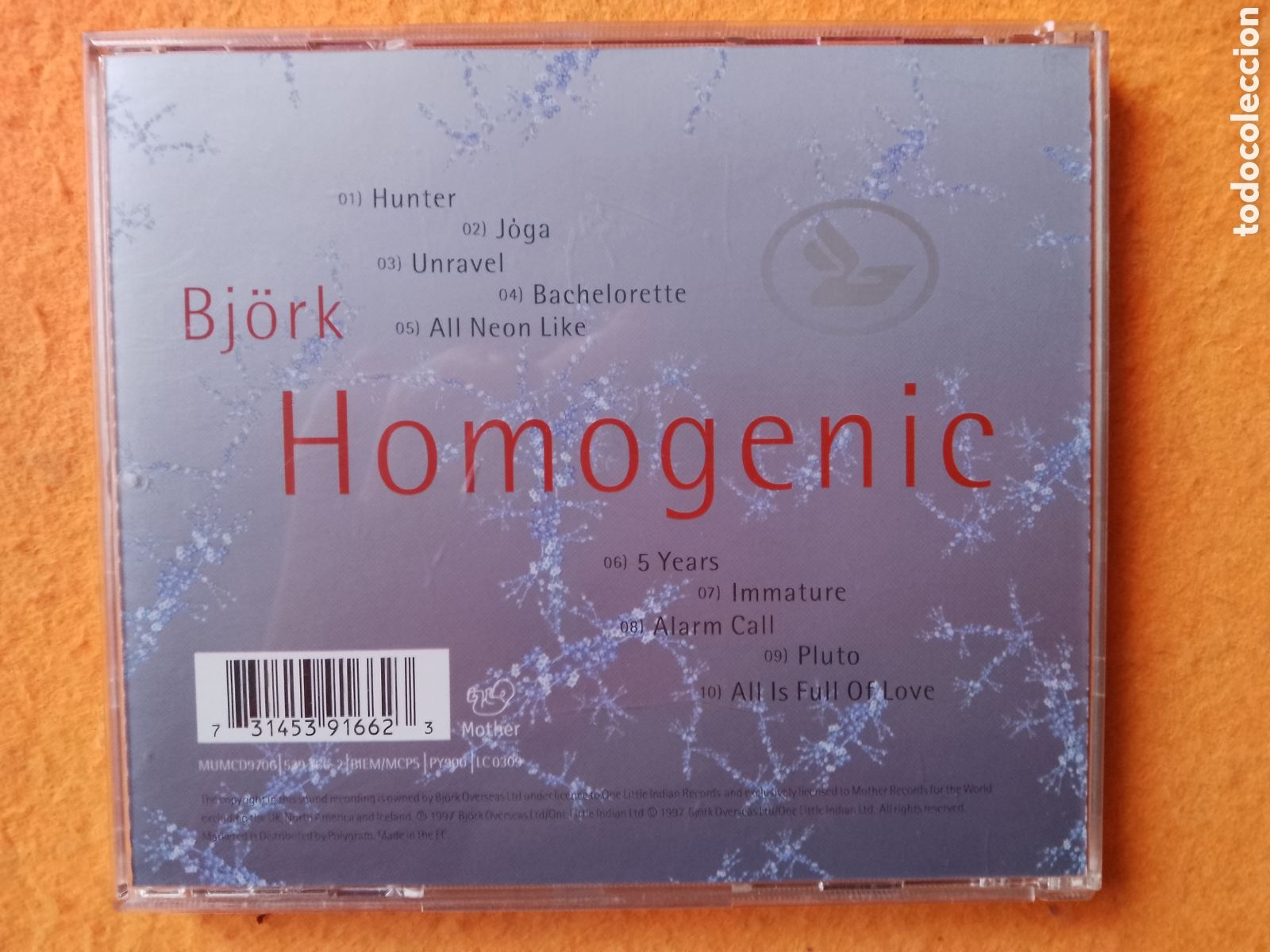 CDs de m&uacute;sica: BJ&Ouml;RK - HOMOGENIC - CD - Foto 2
