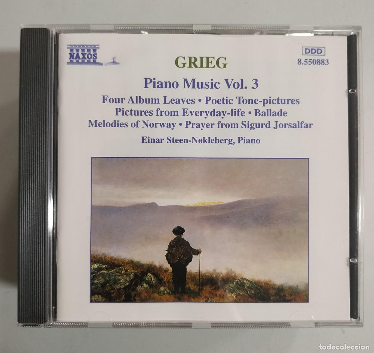 CD de M&uacute;sica: CD GRIEG PIANO MUSIC VOLUMEN 3