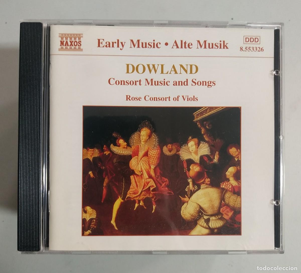 CD de M&uacute;sica: CD DOWLAND CONSORT MUSIC AND SONGS